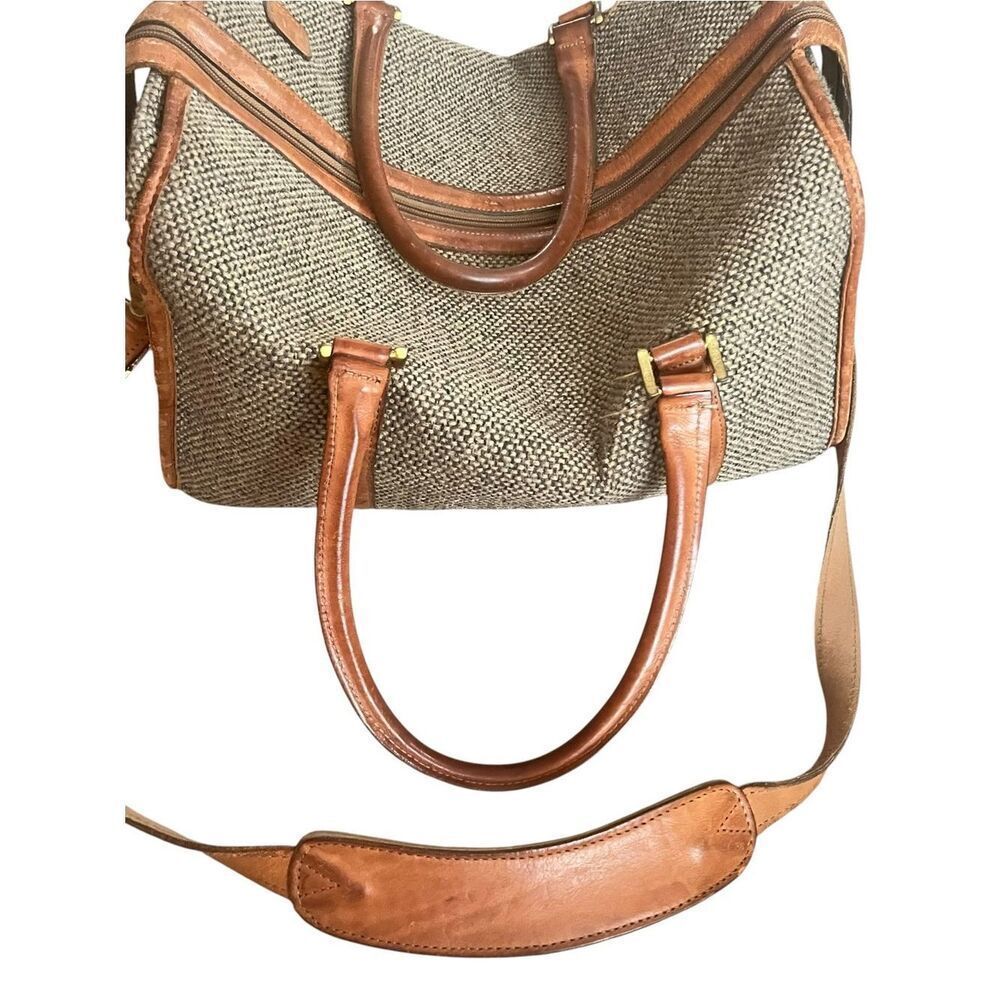 Vintage Hartman Tweed & Leather Doctors Bag Travel Lu… - Gem